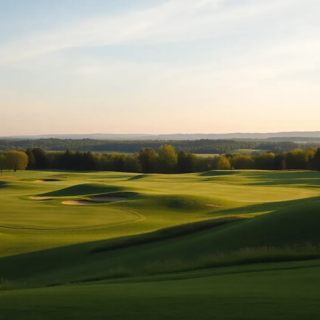 View of Cape Cod National Golf Club with lush greens and beautiful landscape