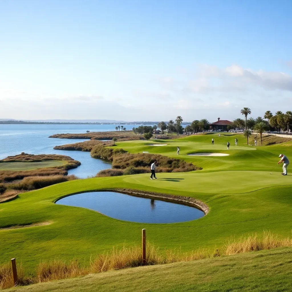 Scenic view of PGA National Resort during the Cognizant Classic golf tournament