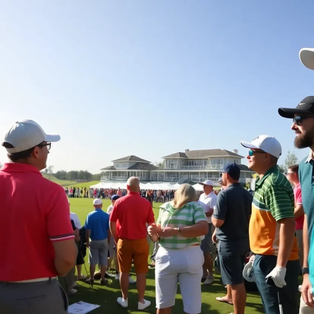 Women golfers compete at the LPGA Tournament in Orlando.