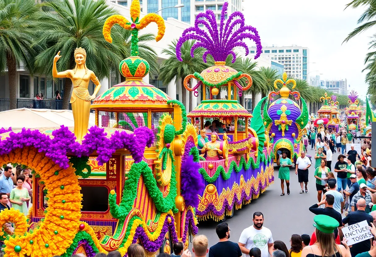 Mardi Gras and St. Patrick's Day celebrations in Orlando