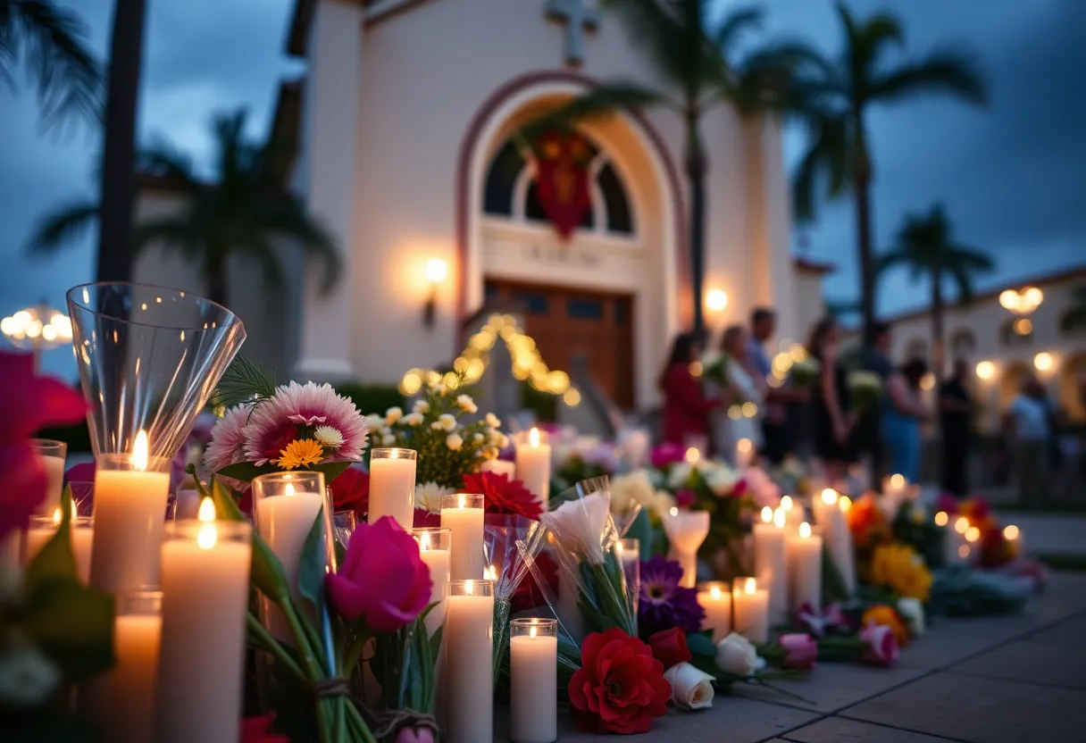 Vigil held by the Orlando community in remembrance of Lucy Pat Curl