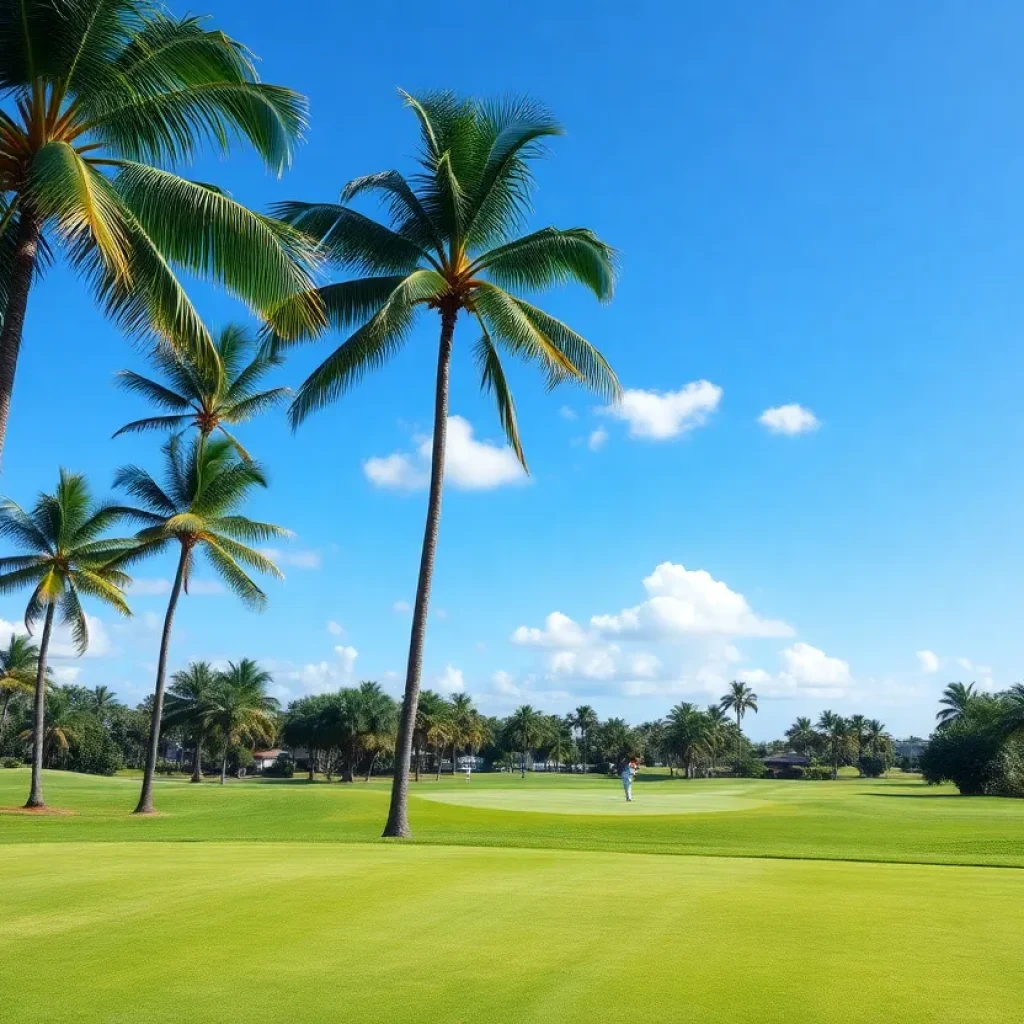 Scenic view of a public golf course in Florida