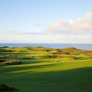 Lush green golf course at Trump Turnberry