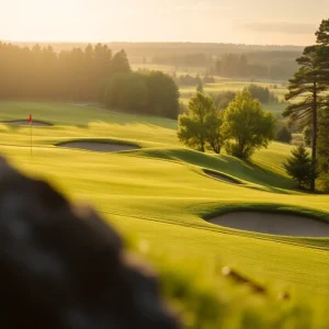 Close Up of Beautiful Golf Course