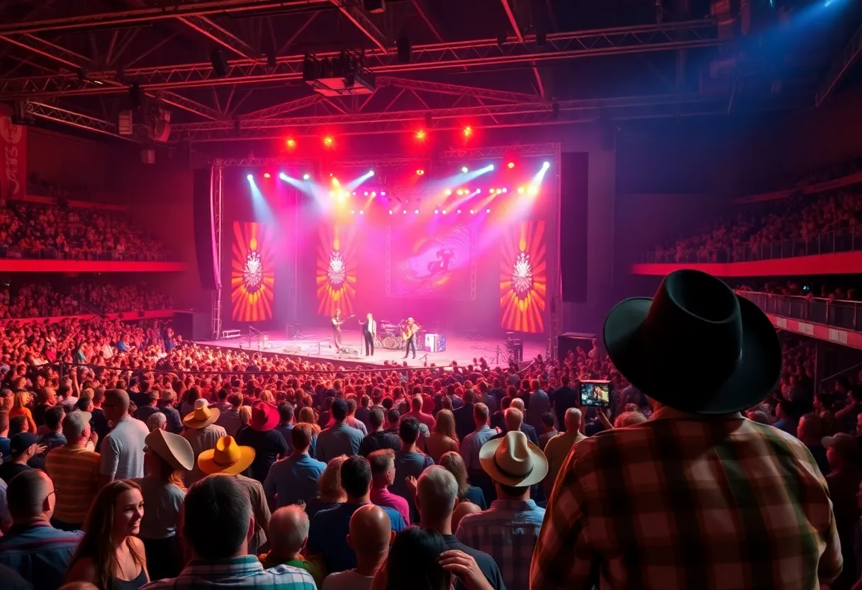 Crowd enjoying the Alan Jackson farewell concert