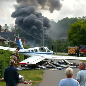 Brooklyn Park Plane Crash Scene
