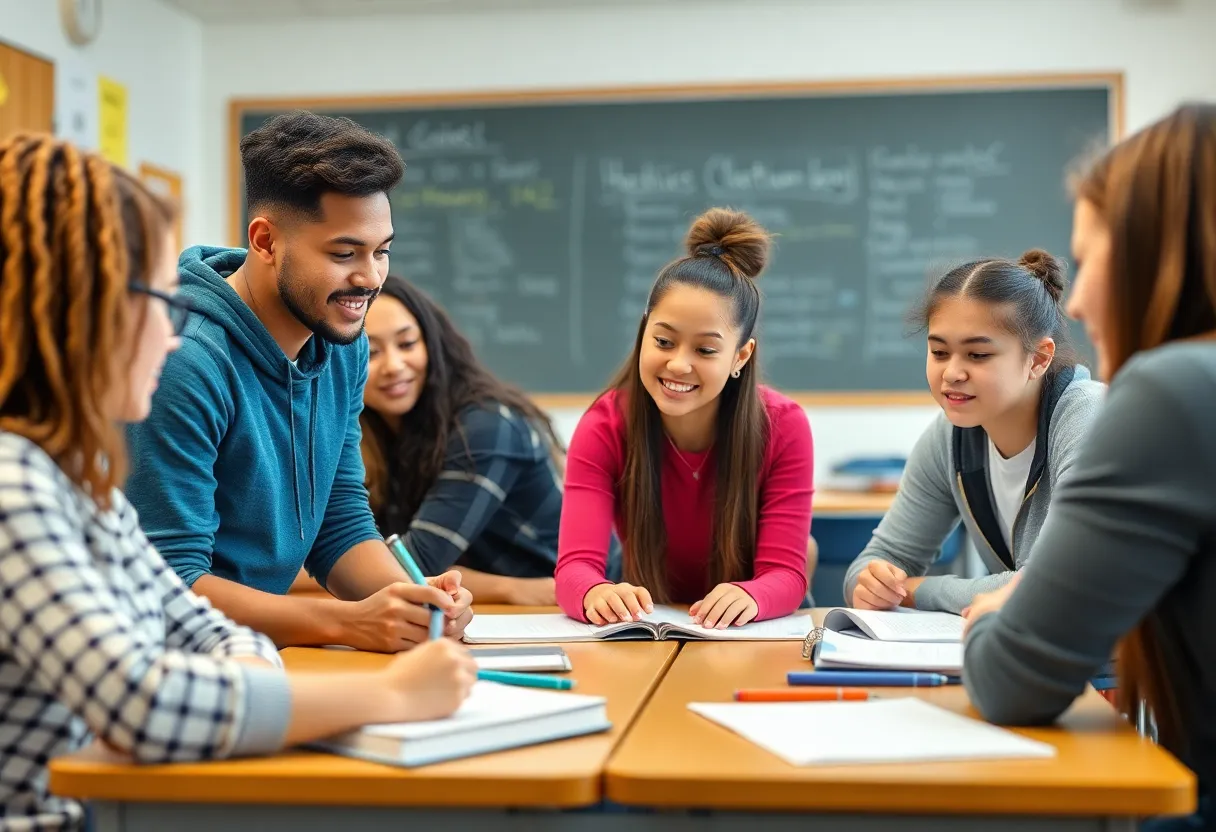 High school students participating in the My Brother's Keeper program