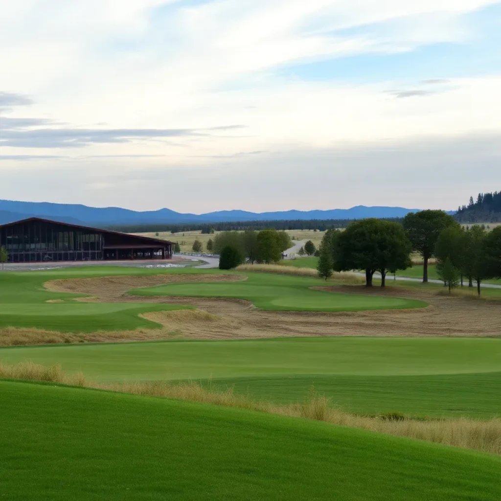 Scenic view of Sand Valley Golf Resort's new golf course.