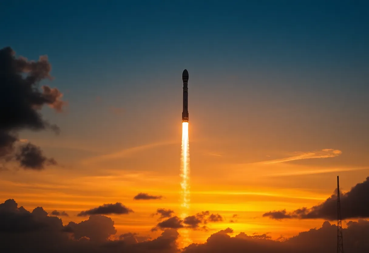 Starship Flight 8 in Mid-Flight