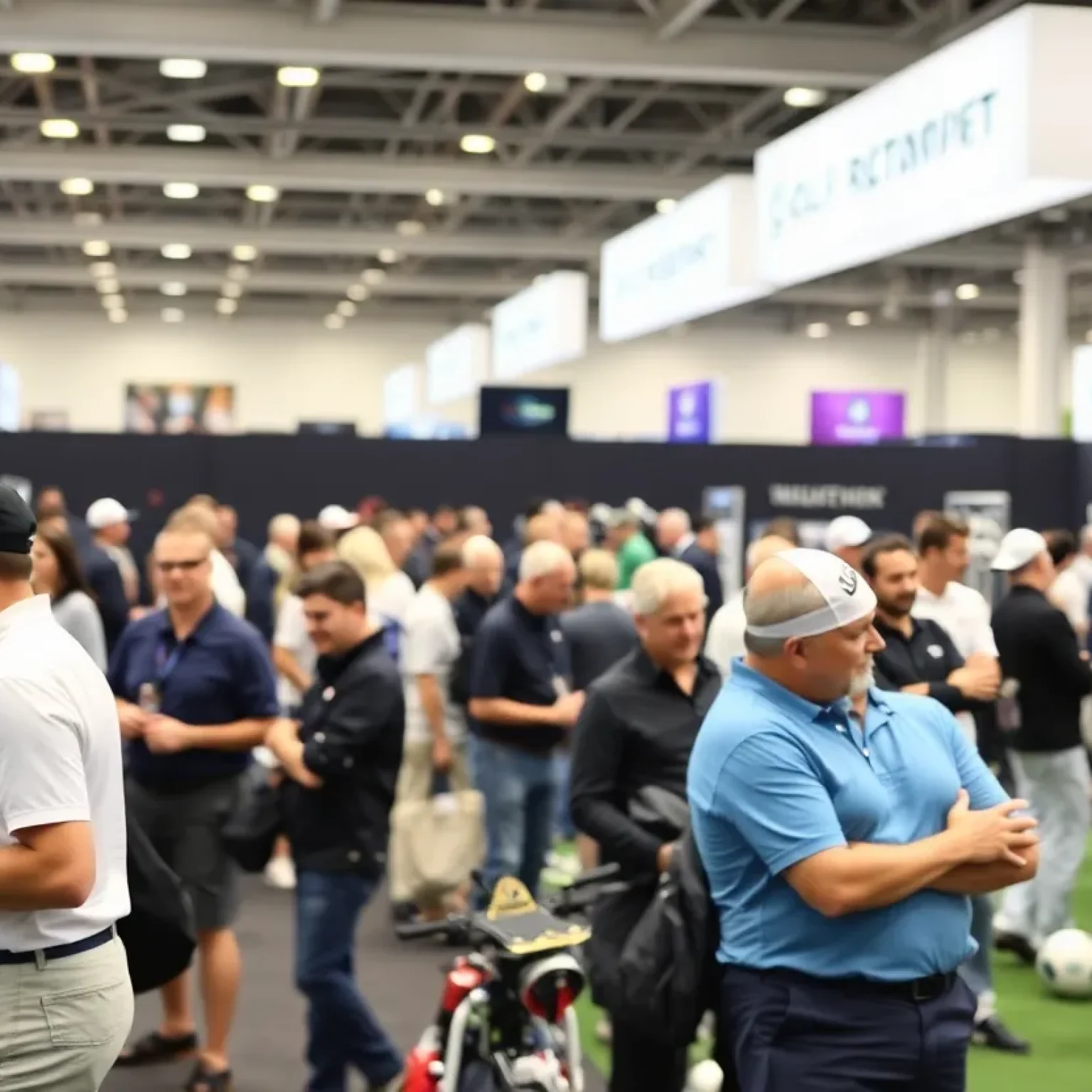 Exhibition of golf equipment at the PGA Merchandise Show 2025 in Orlando