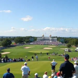 Golfers competing at the Arnold Palmer Invitational