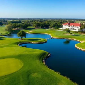 Beautiful view of Bay Hill Club & Lodge golf course during a tournament