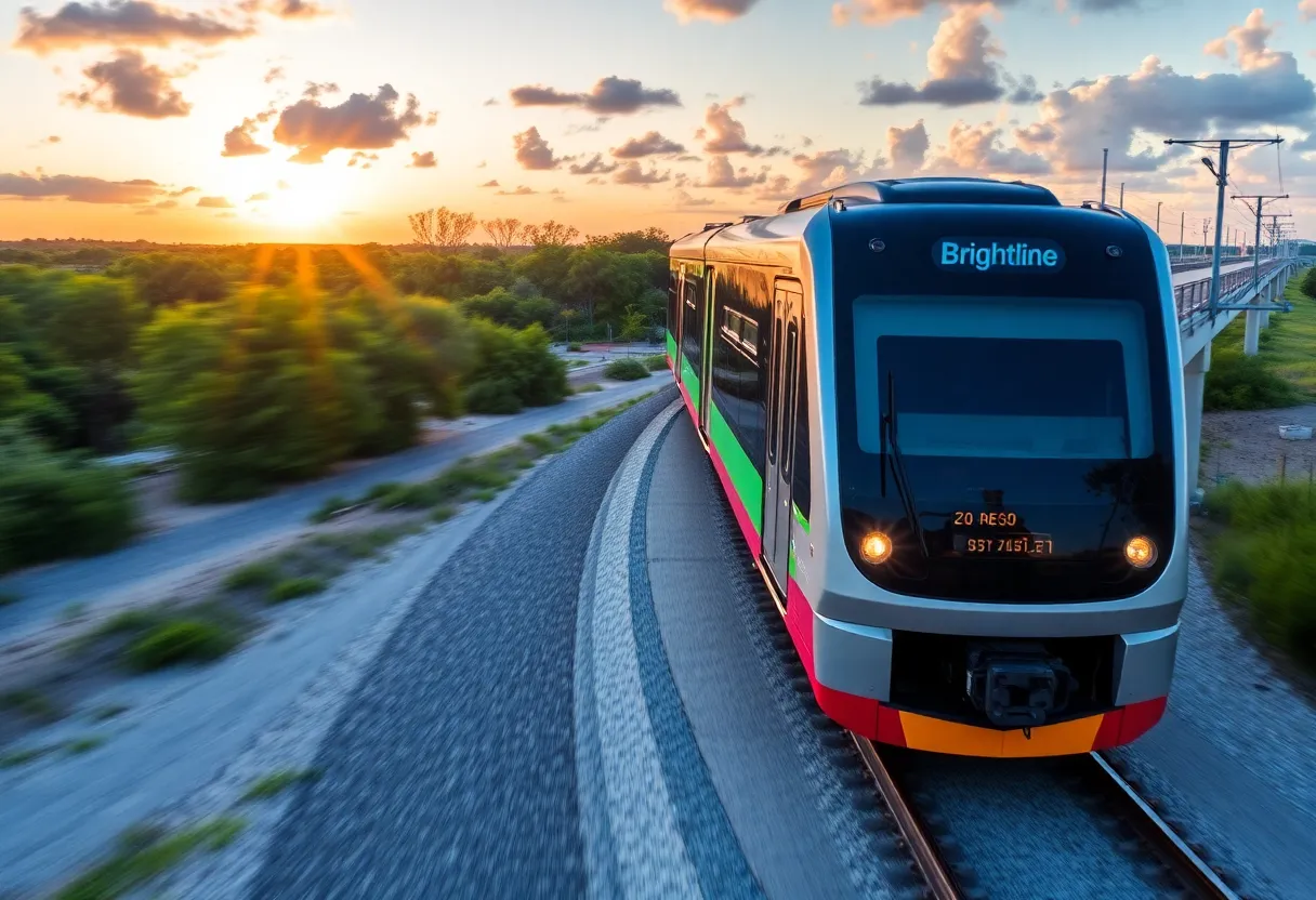 Brightline Train in South Florida