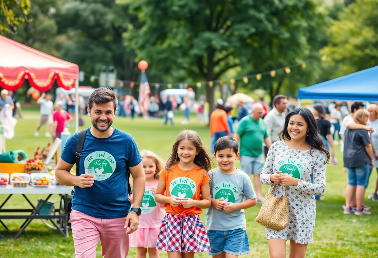 Families enjoying charity events in Central Florida