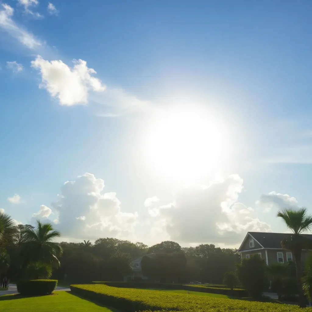 A bright sunny day in Central Florida with lush greenery