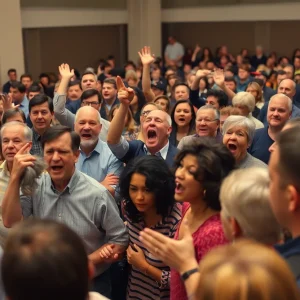 Chaos at Town Hall Meeting