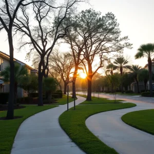 Jogging path in College Park, Orlando