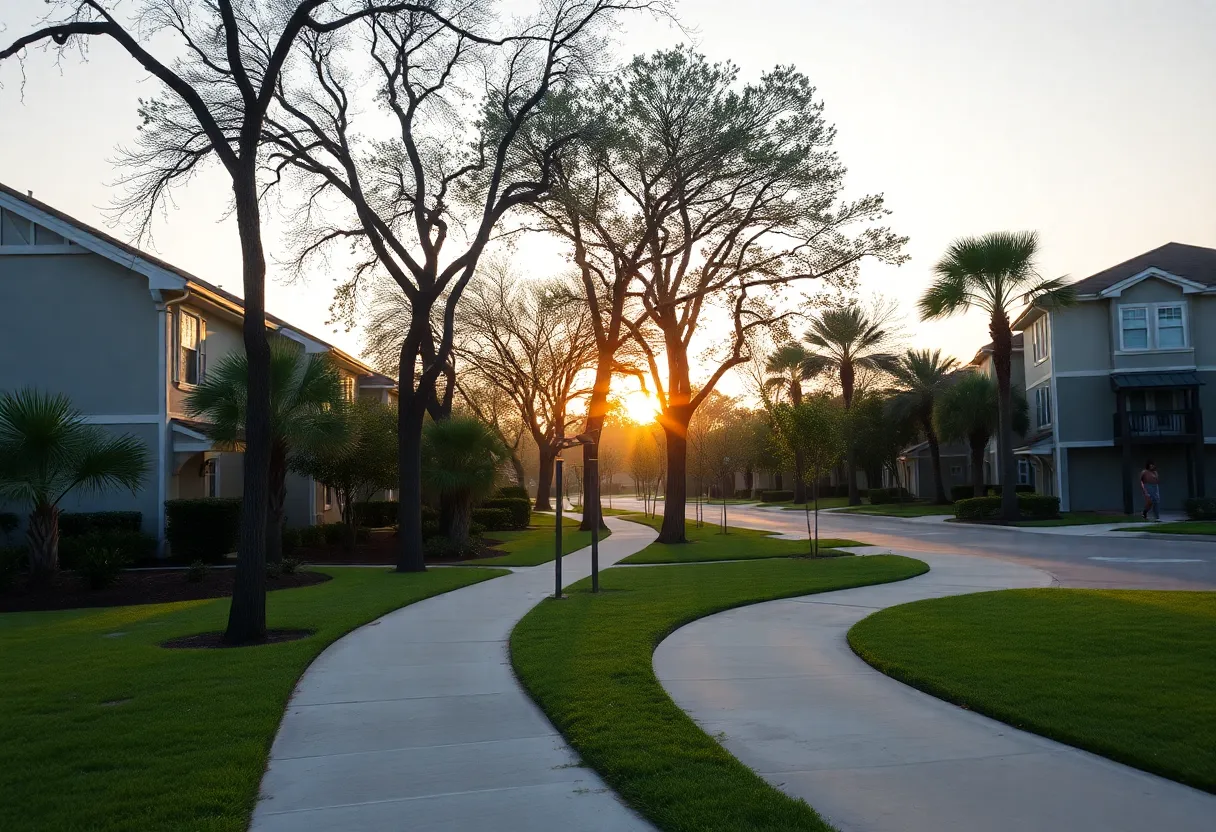 Jogging path in College Park, Orlando