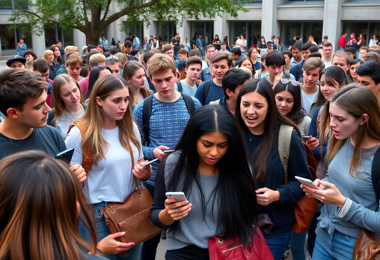 College Students Confrontation