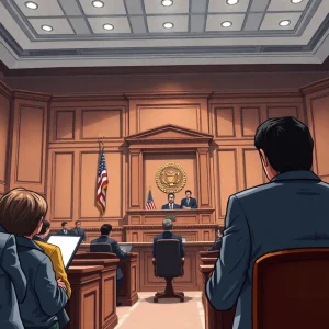 Courtroom representation of consumer rights trial