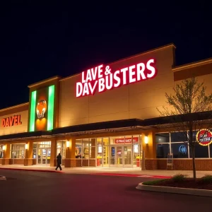 Exterior view of the new Dave & Buster's location in Viera