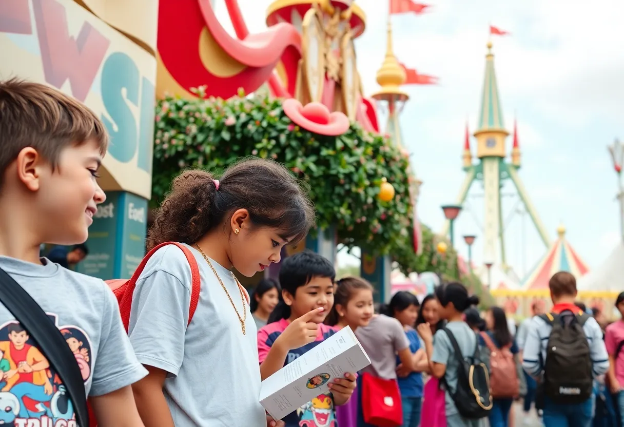 Students participating in various activities at the Disney Dreamers Academy.