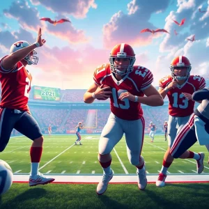 Promotional image for EA Sports College Football video game