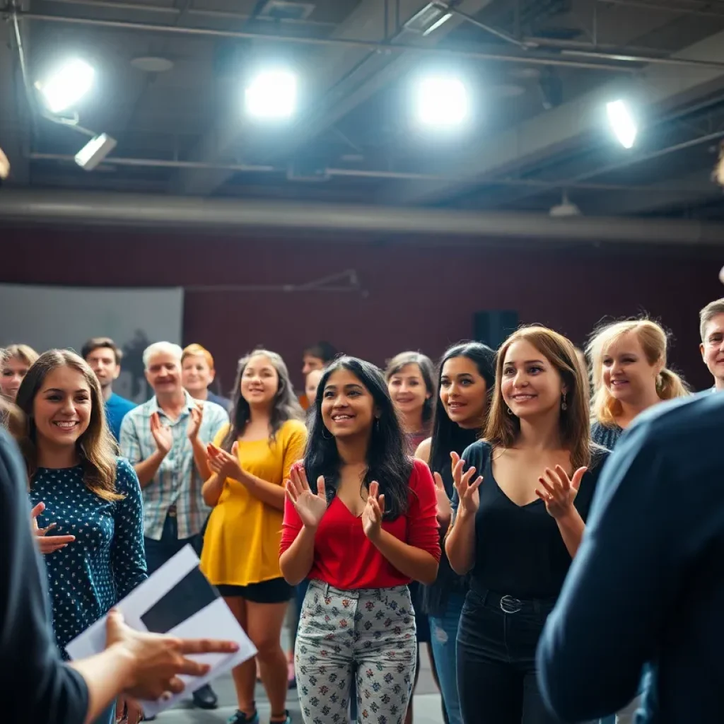 Actors auditioning in a Florida casting call
