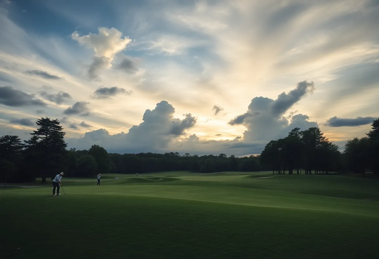 Golf Course Altercation Scene