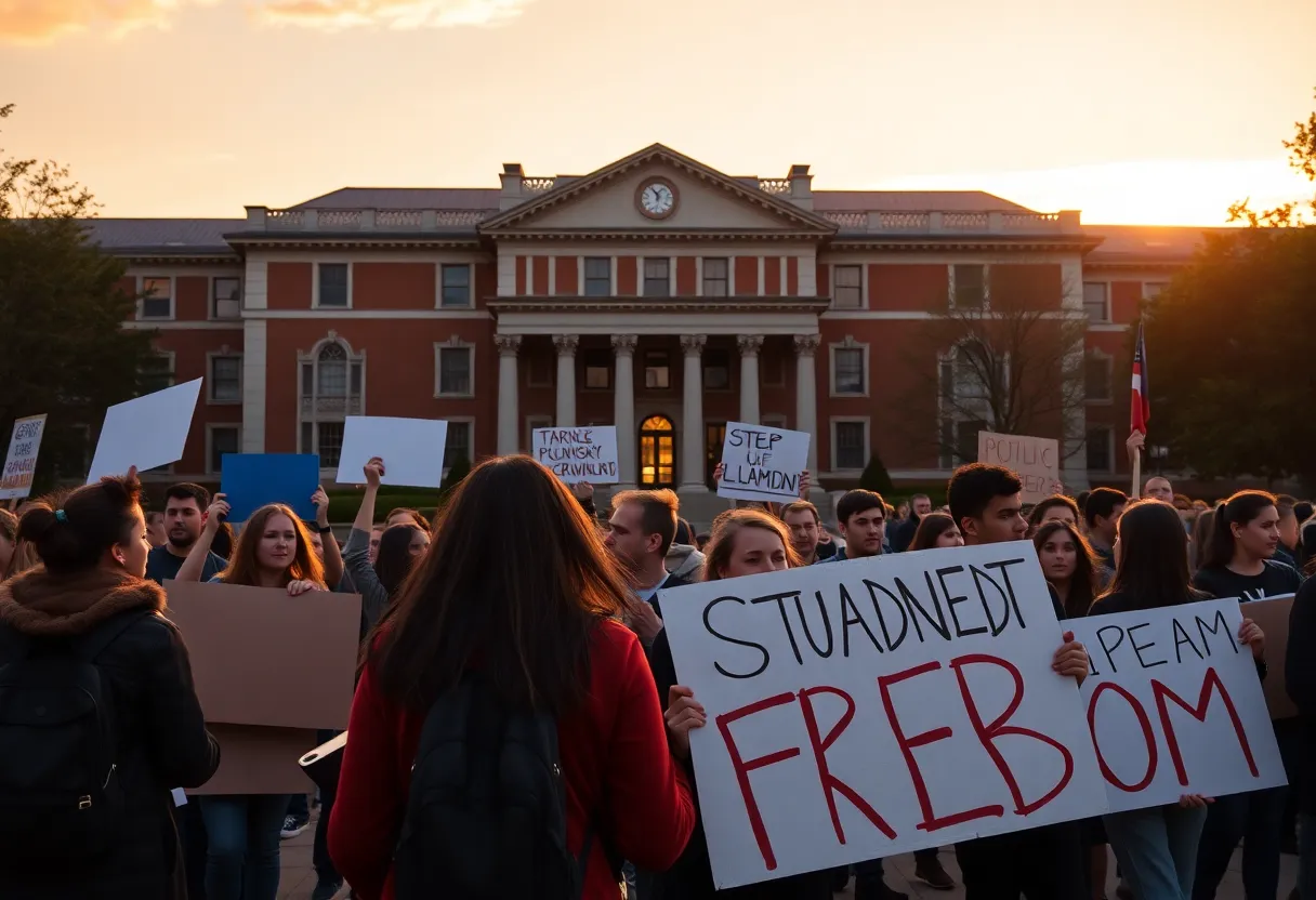 Harvard University Protests for Academic Freedom