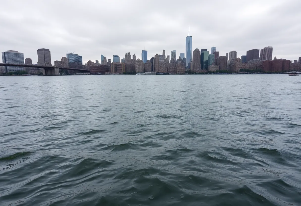 Helicopter Crash Site in Hudson River