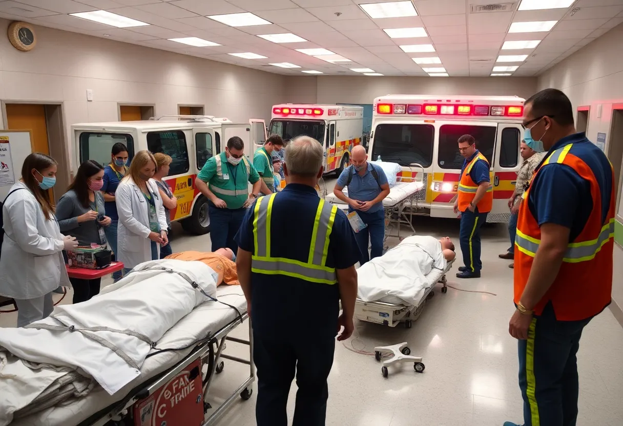 Simulation of mass casualty event training in Central Florida