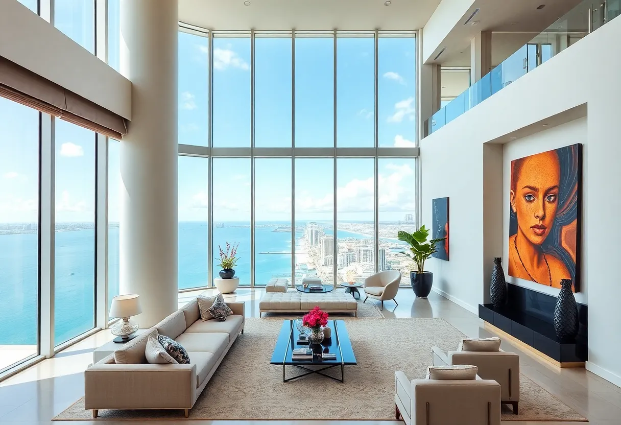 Luxurious Miami Beach Penthouse Interior