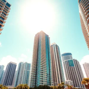 Miami Skyline with Luxury High-Rise Developments