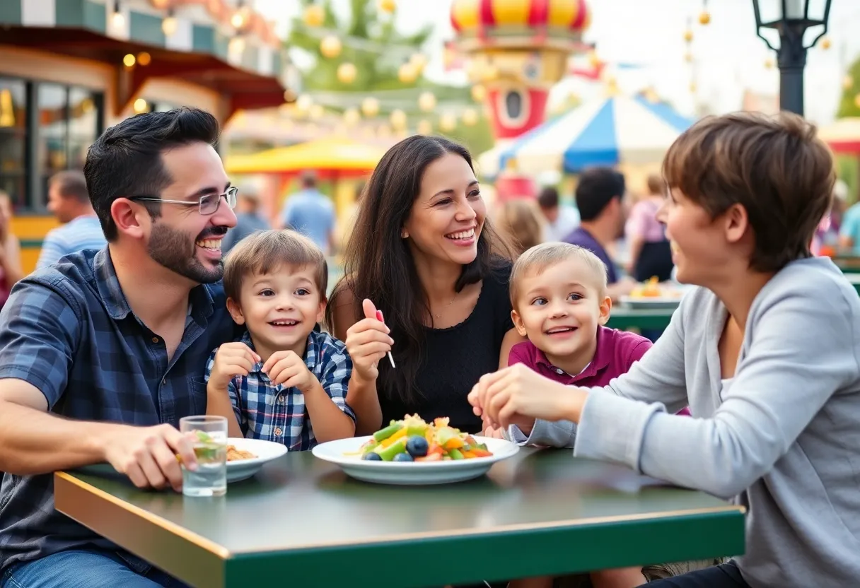 Families and food lovers enjoying moments at Universal Orlando