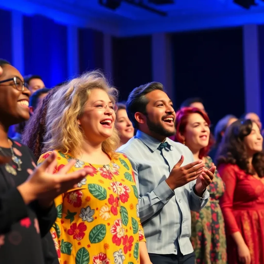 Members of the Orlando Gay Chorus performing at their 35th anniversary concert.