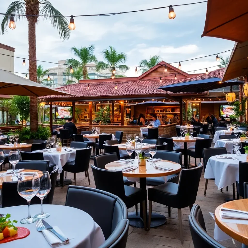 A selection of gourmet dishes from Michelin star restaurants in Orlando