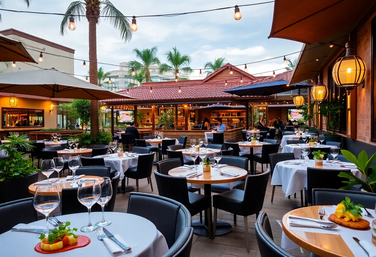 A selection of gourmet dishes from Michelin star restaurants in Orlando