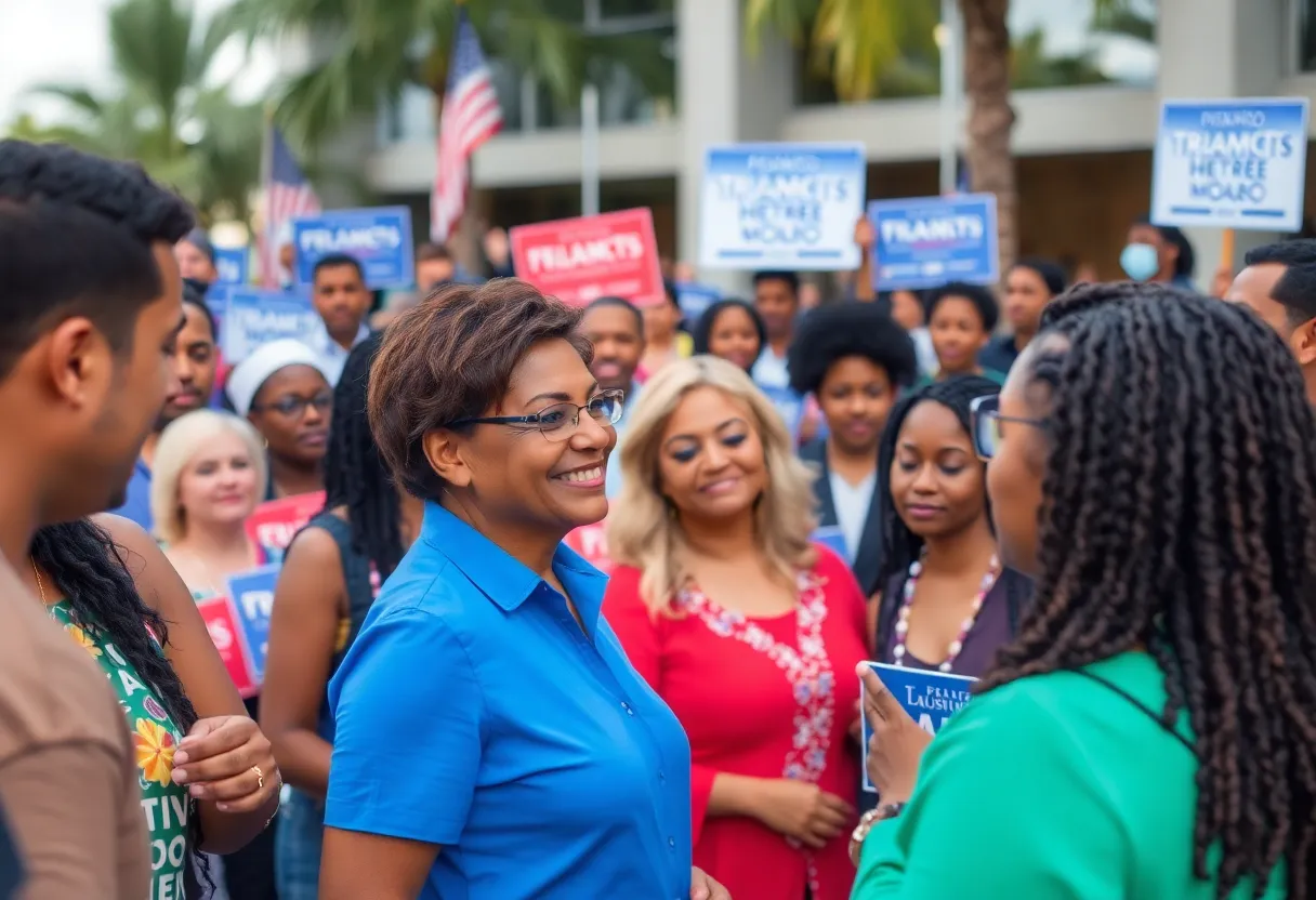 Community members discussing candidates for Orlando's special election