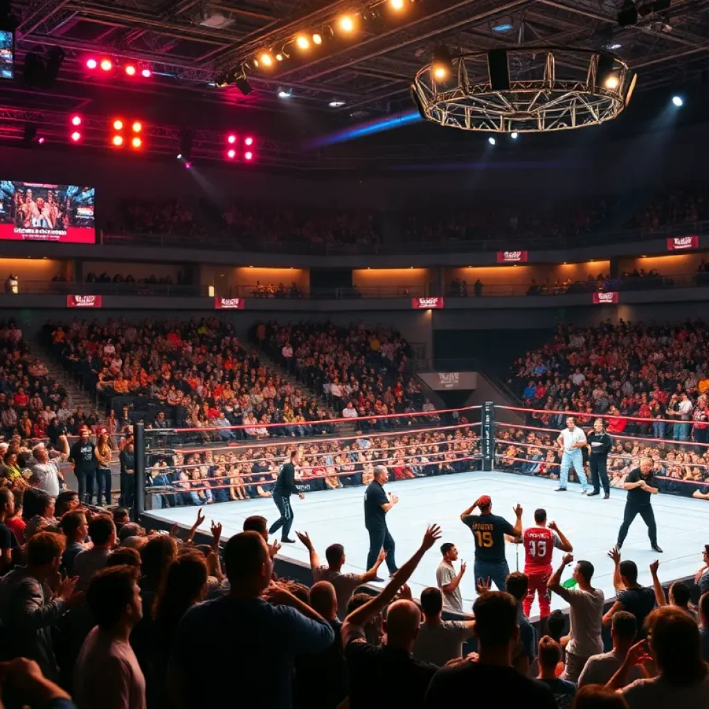Wrestling and MMA events in Orlando with enthusiastic fans