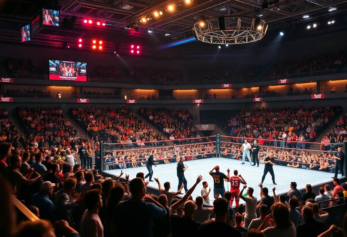 Wrestling and MMA events in Orlando with enthusiastic fans