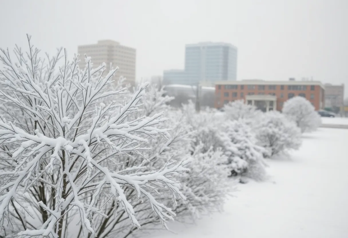 Pensacola Winter Storm Scene