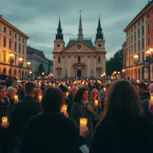 Mourning for Pope Francis in Buenos Aires