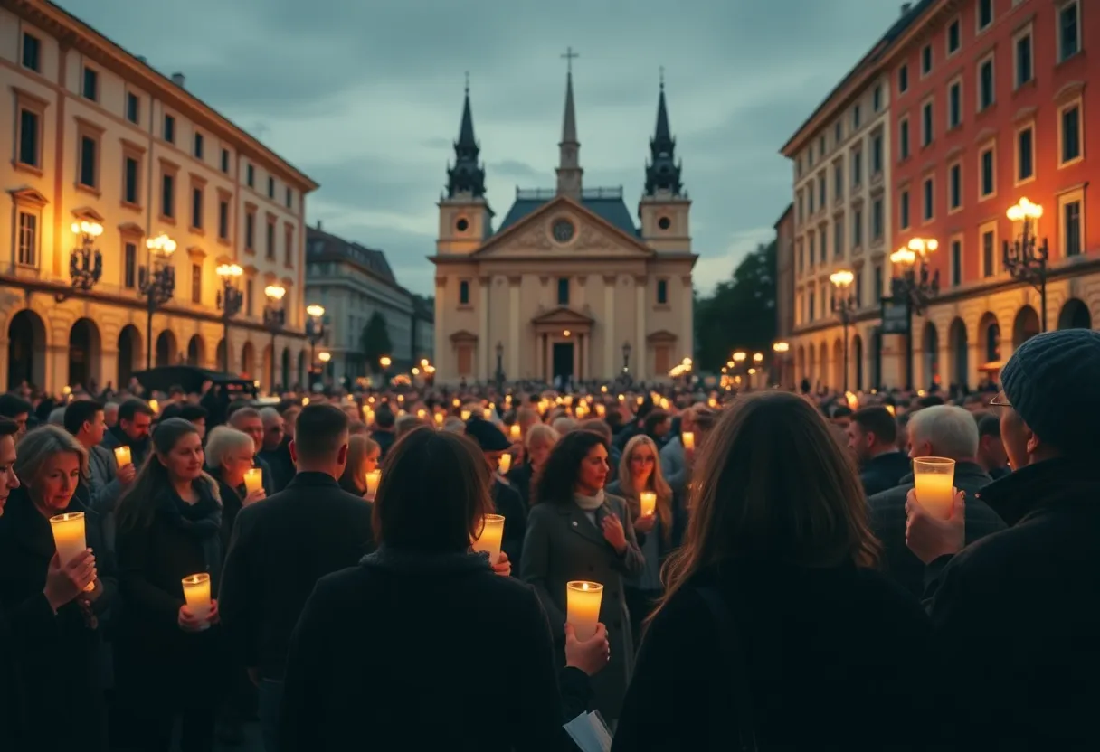 Mourning for Pope Francis in Buenos Aires