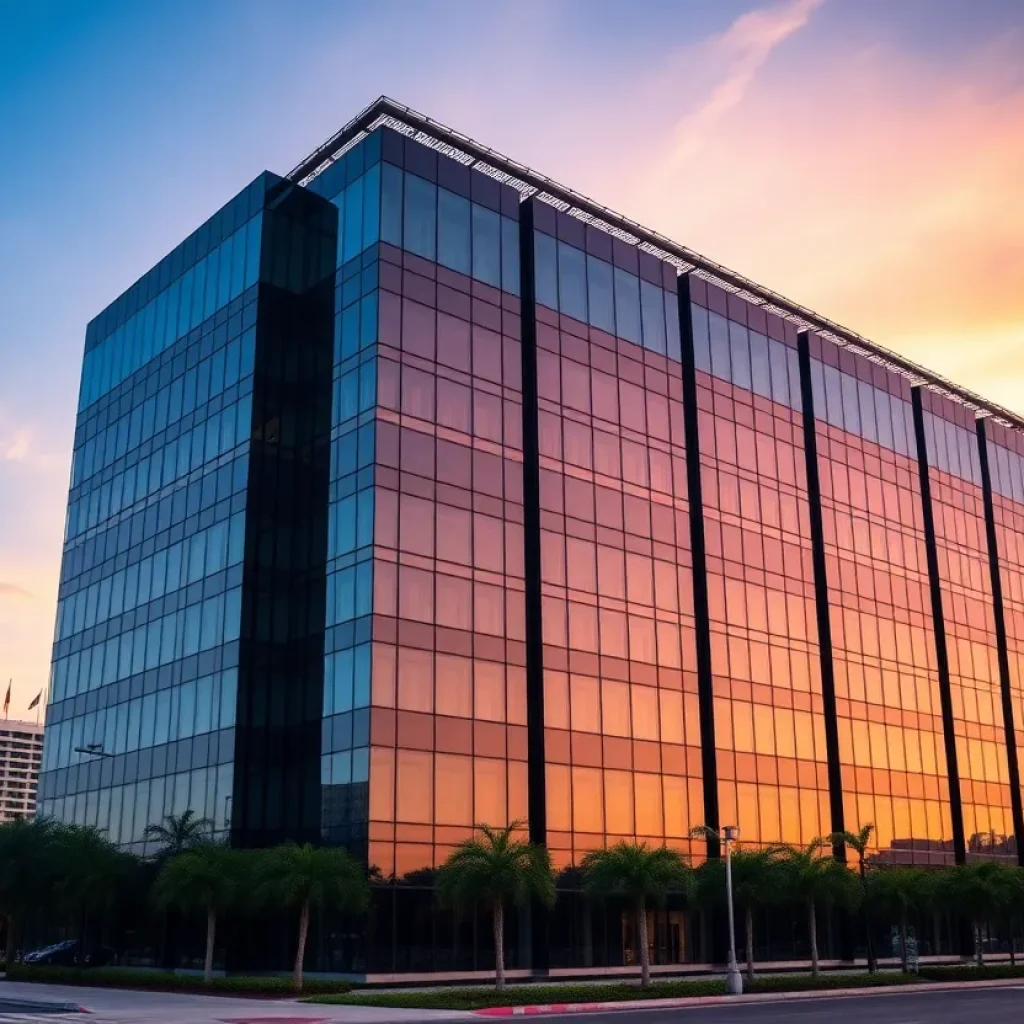Exterior view of Shutts & Bowen law firm in Tampa, Florida