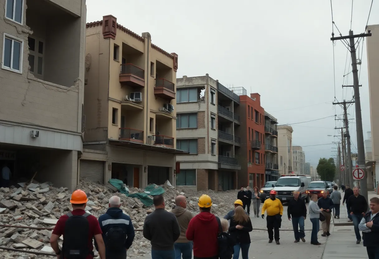 Aftermath of Southern California Earthquake