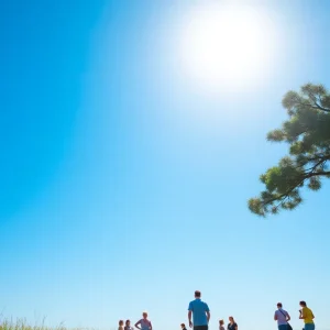 People enjoying outdoor activities on a sunny day in Central Florida