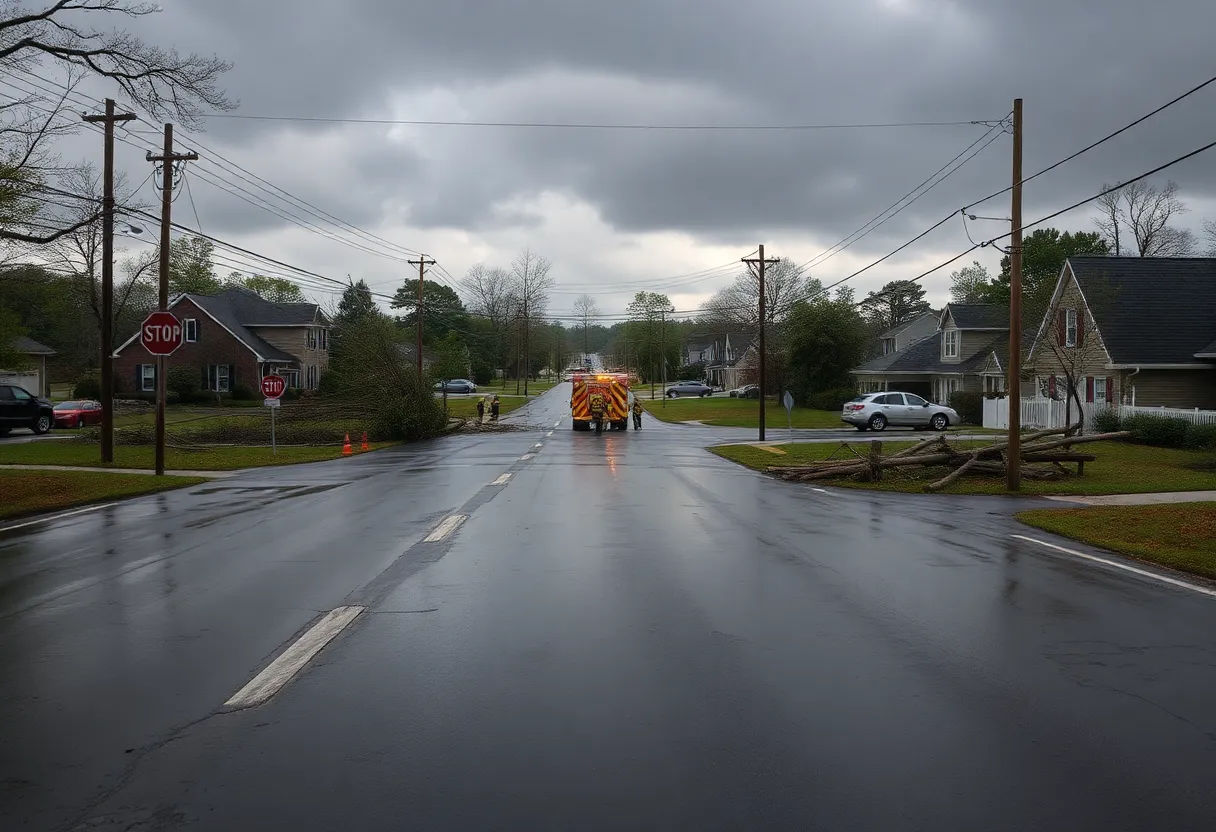 Aftermath of Severe Weather in Tennessee