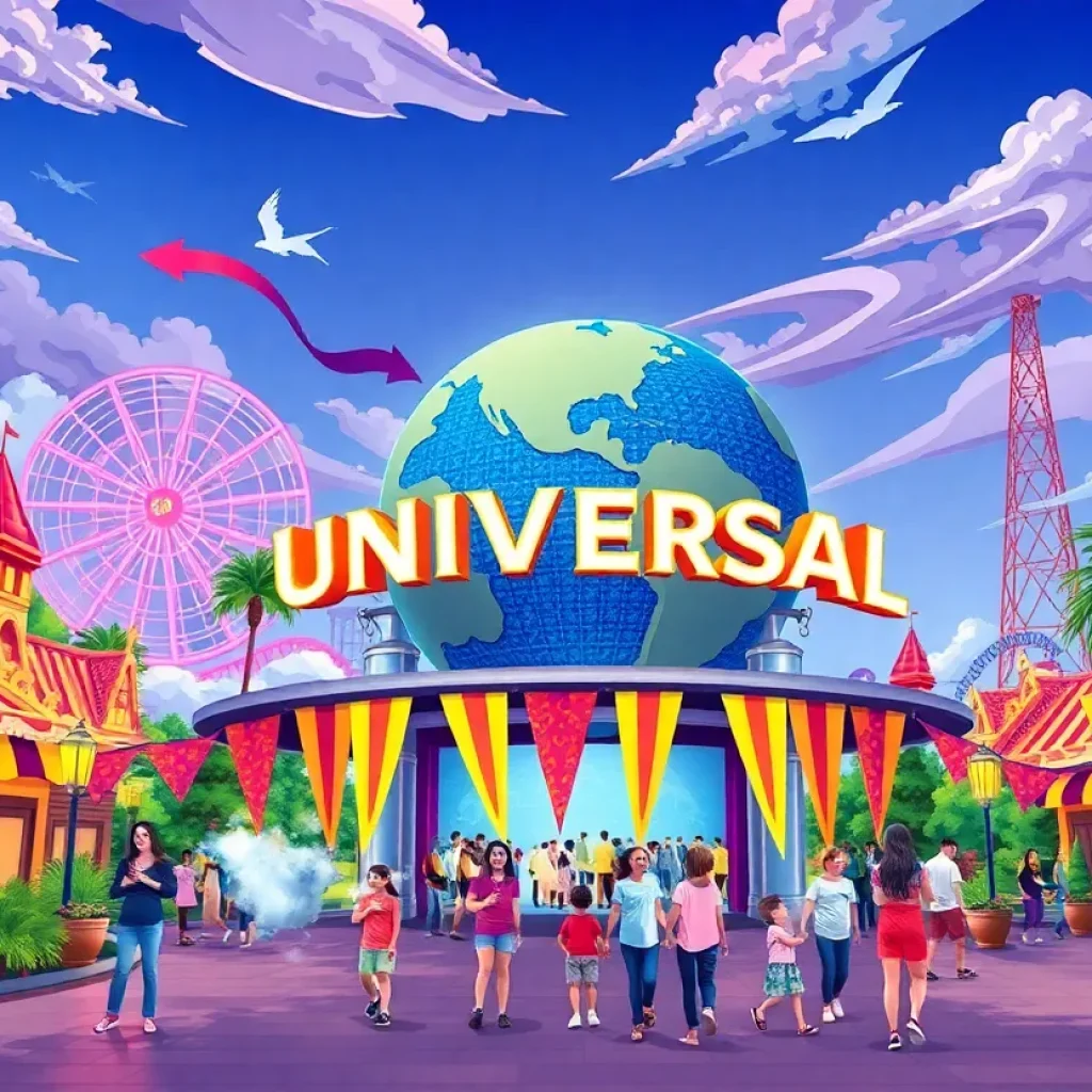 Rendering of the Universal Theme Park in Bedford