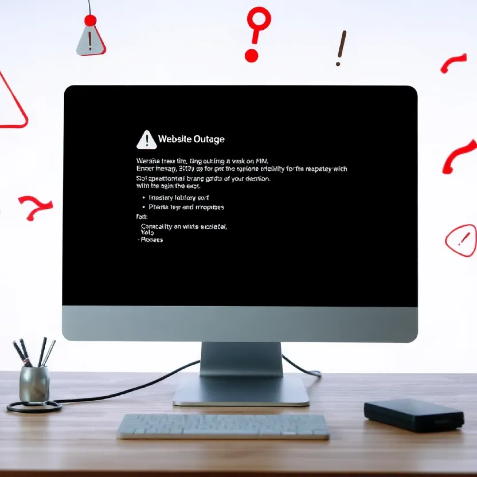 ABC News Website Outage Illustration